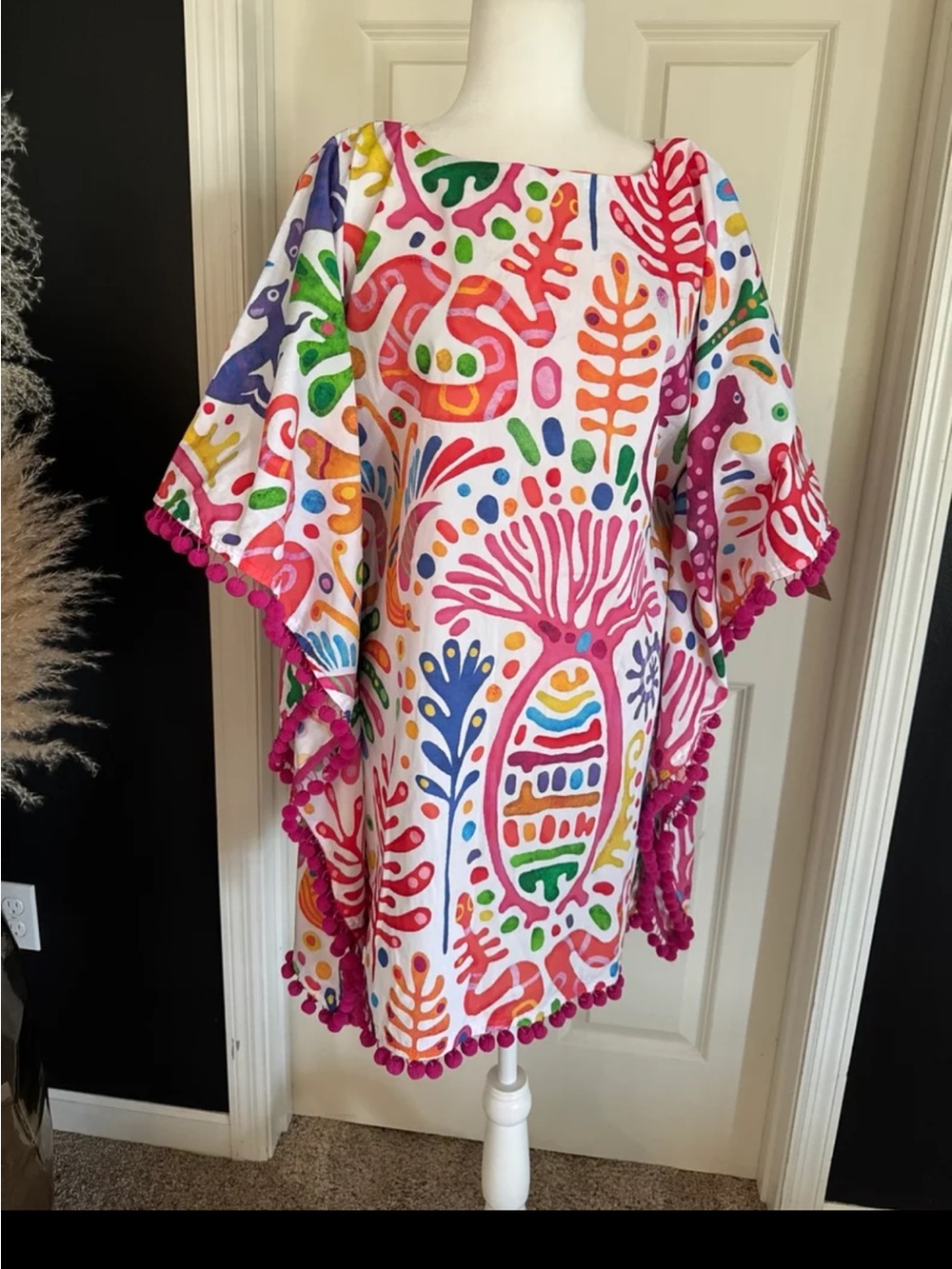 NWT Cinco Raíces Estudio Poncho Swimsuit Coverup One Size - Picture 2 of 12